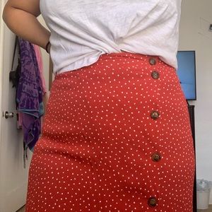 Midi skirt with slit